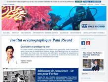 Tablet Screenshot of institut-paul-ricard.org